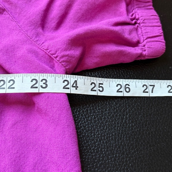 Alice Walk Smocked front yoke embroidered Top Vneck two button closure peasant M - Picture 10 of 11